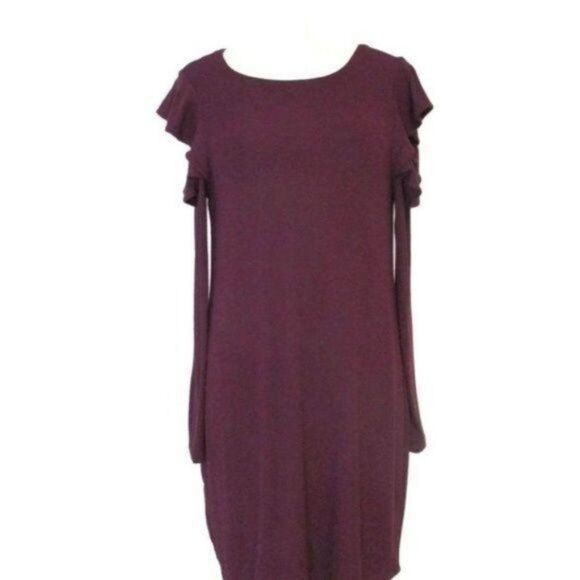 White House Black Market Plum Cold Shoulde… - Picture 2 of 6